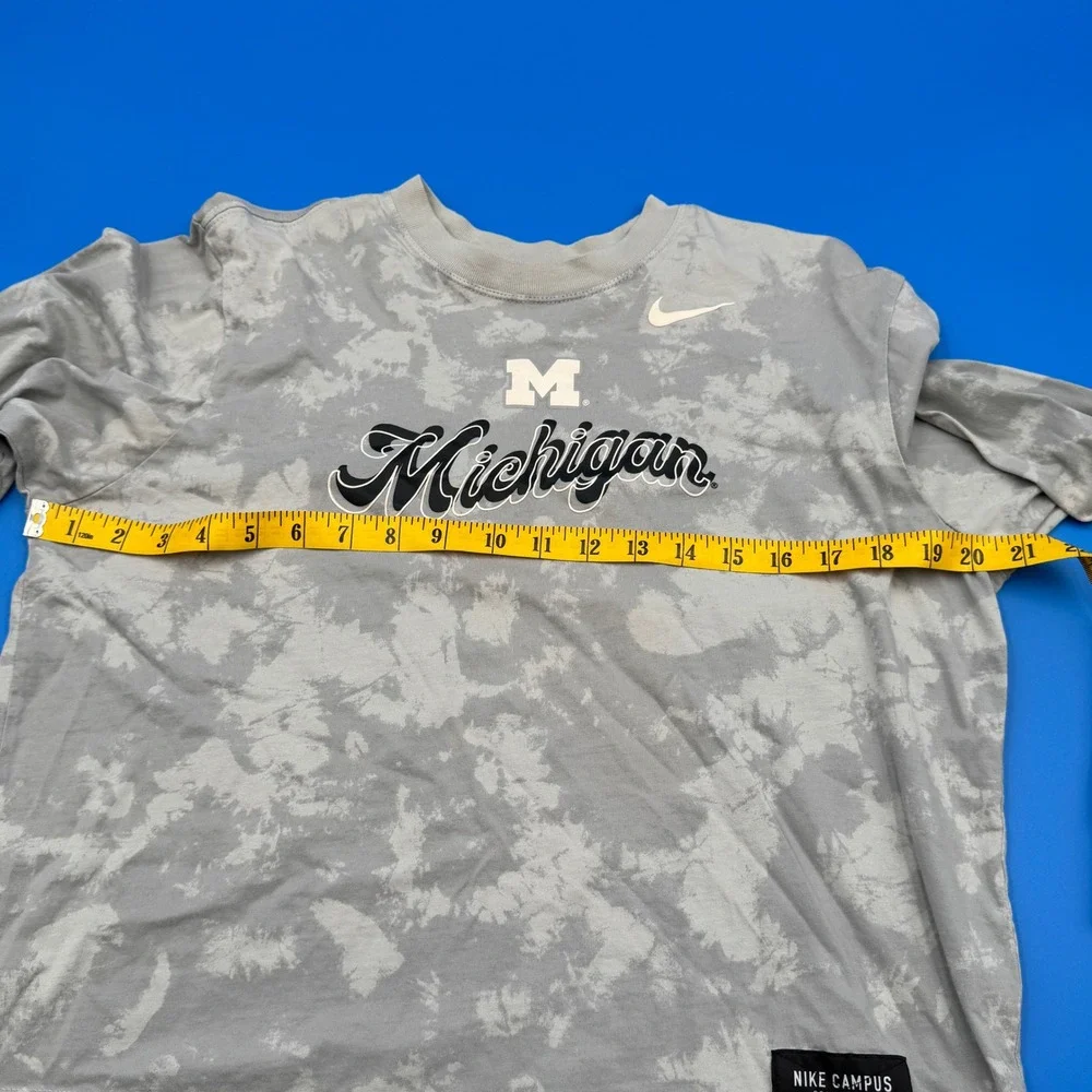 Nike Michigan Wolverines Tie Dye Long Sleeve T Shirt Loose Fit‎ Women's